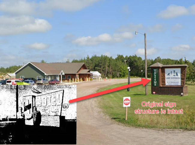 Sharolyn Motel & Restaurant - Original Sign Structure Is Still There